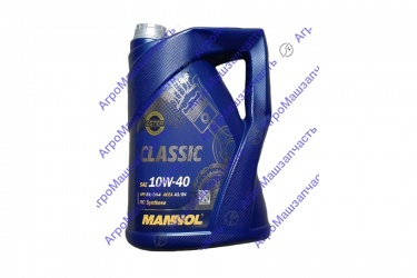 МАСЛО МОТ 10W40 5Л SN/CF A3/B4 П/СИНТ БЕНЗ/ДИЗ КЛАССИК МАННОЛ