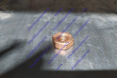 ГАЙКА КОЛЛЕКТОРА 469-1203019  УАЗ.ВОЛГА МЕДНАЯ