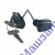 ЛИЧИНКА ГАЗ-4301 3307-6105080 В ЗАМОК ДВЕР КОМПЛ 2ШТ С КЛЮЧОМ