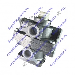 КРАН ТОРМОЗНОЙ  МАЗ 8608/64221-3514010-10 ДВУХСЕКЦИОННЫЙ БЕЛОМО