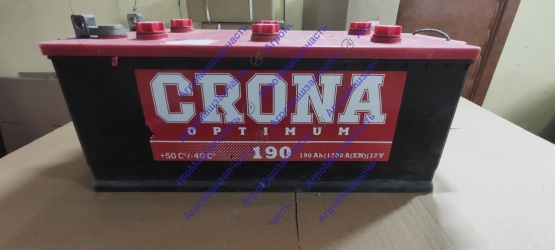 АККУМУЛЯТОР 6СТ 190 ЗАЛ CRONA 1200А ПОД БОЛТ\БТ
