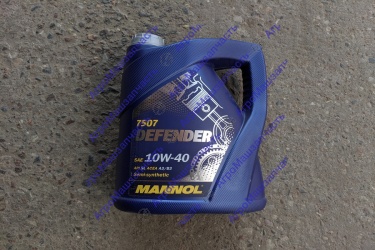МАСЛО МОТ 10W40 5Л SL/CF A3/B3 П/СИНТ БЕНЗ/ДИЗ ДЕФЕНДЕР МАННОЛ